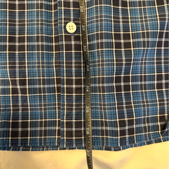 Todd Snyder - Men’s Blue Plaid Button Down Shirt - Picture 5 of 9